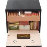 Adorini Habana schwarz deluxe Zigarrenhumidor